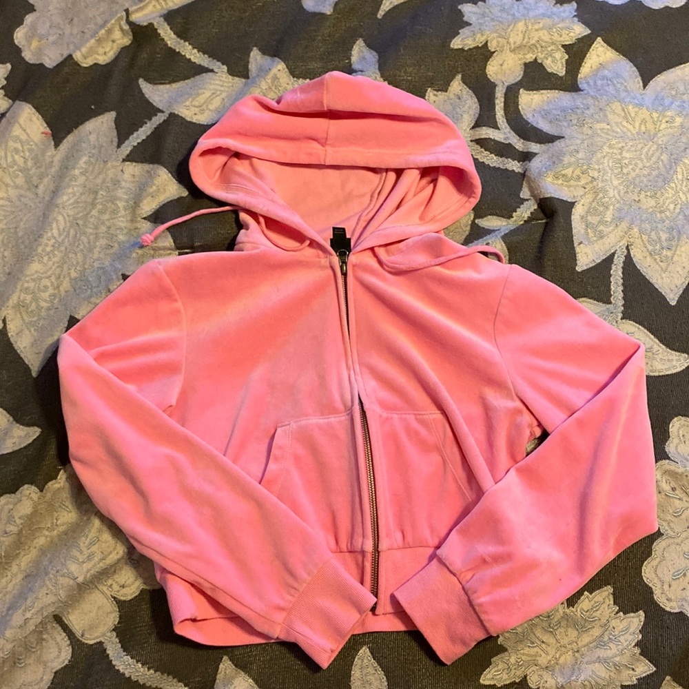 cropped zip up sweater